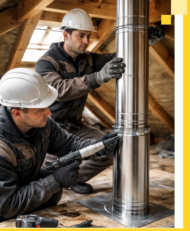 Монтаж дымоходов для каминов в Богородицке с гарантией качества