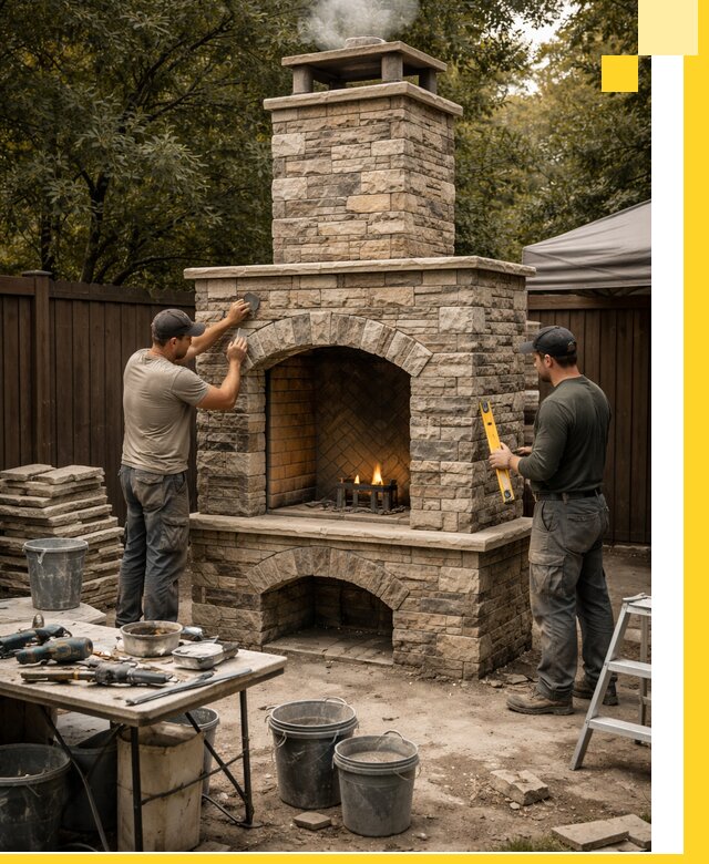 Проектирование и установка уличных каминов в Богородицке