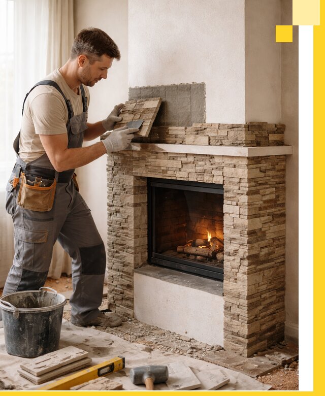 Изготовление и монтаж каминов для дома под ключ в Богородицке