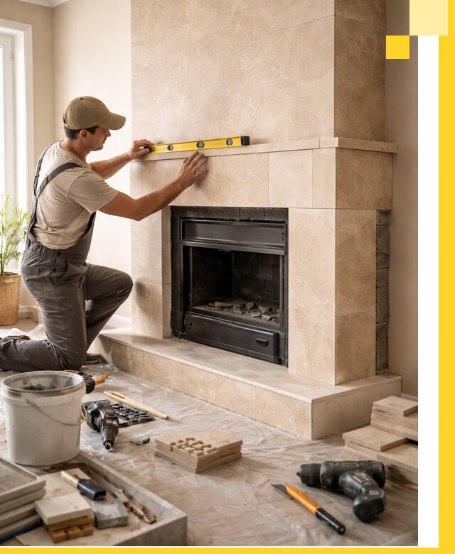 Установка и монтаж каминов в частном доме под ключ в Богородицке