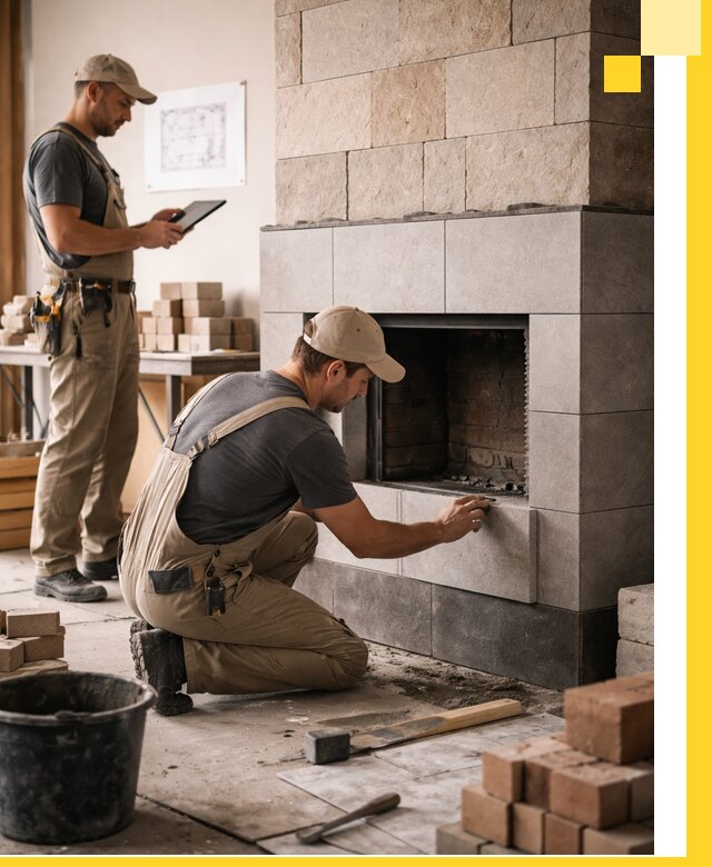 Индивидуальные проекты каминов и каминных систем в Богородицке