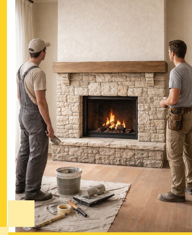 Отделка каминов в Богородицке от 6946 р. под ключ | ЭриданБгд