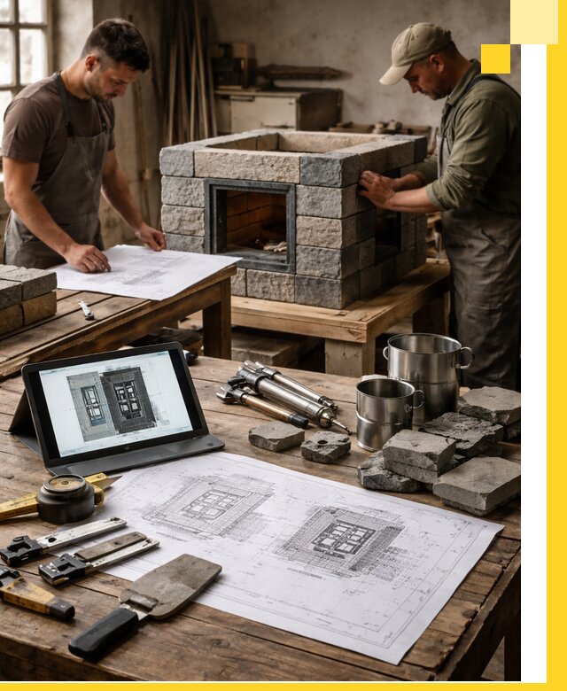 Разработка проектов печей с согласованием и монтажом в Богородицке