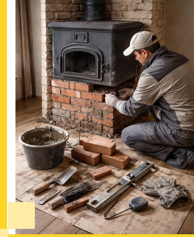 Ремонт печей в Богородицке от 12823 р., услуги печника ЭриданБгд