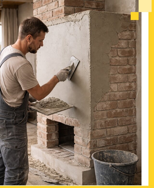 Отделка печей и облицовка каминов в Богородицке под ключ