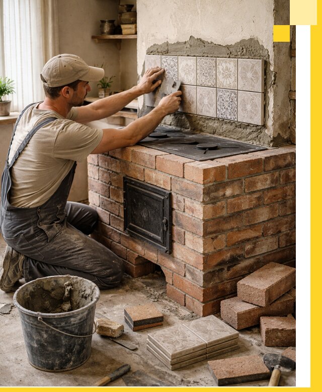 Печи с плитой на заказ монтаж гарантия и сервис в Богородицке