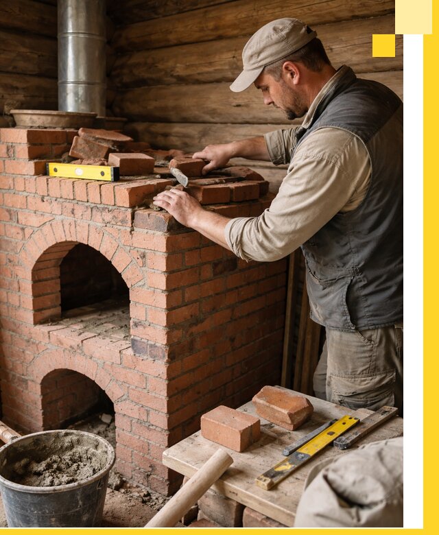 Изготовление и установка русских печей в Богородицке под ключ