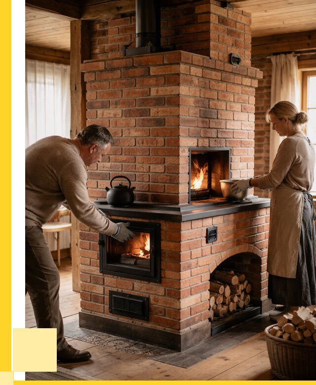 Печи для загородного дома под ключ в Богородицке от 85488 р. | ЭриданБгд