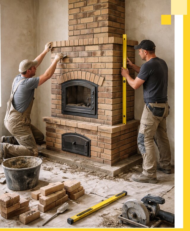 Продажа и установка печей и каминов для дома под ключ в Богородицке