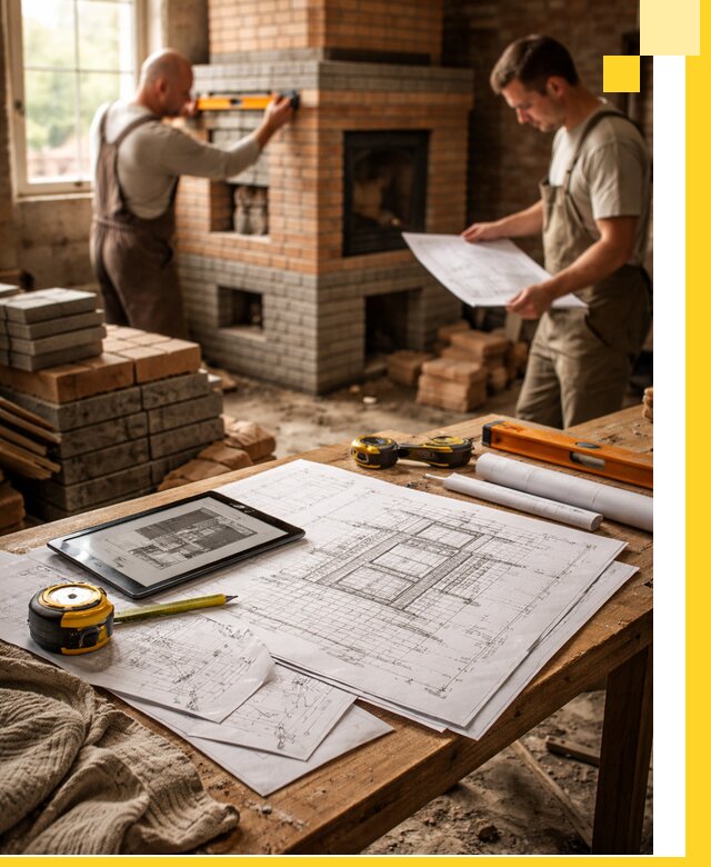 Проекты печей и каминов с индивидуальным дизайном в Богородицке