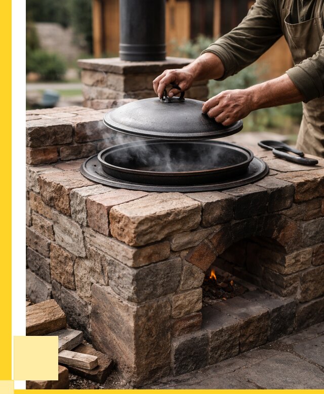 Печи для казана в Богородицке по цене от 19235 р. | ЭриданБгд