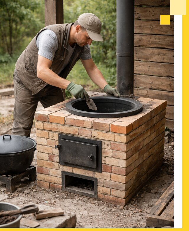 Изготовление и установка печей для казана в Богородицке под ключ