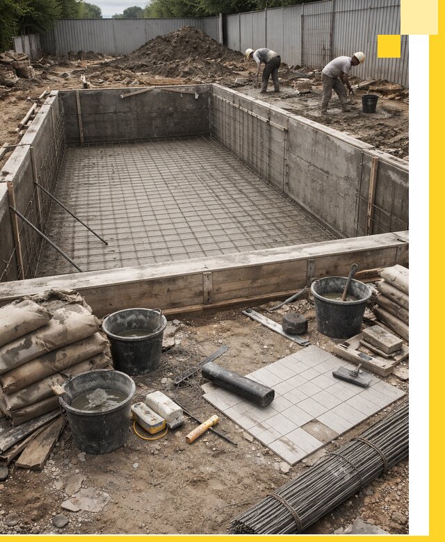 Строительство бассейнов под ключ в Богородицке, дизайн и монтаж