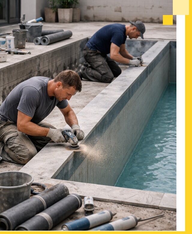 Профессиональный ремонт бассейнов под ключ в Богородицке