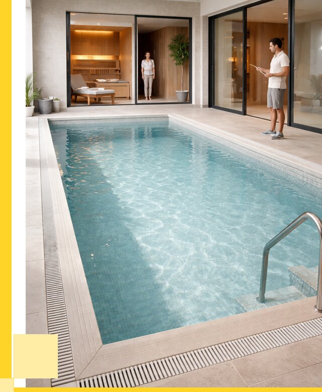 Отделка бассейна пленкой ПВХ в Богородицке от 3740 р. - ЭриданБгд