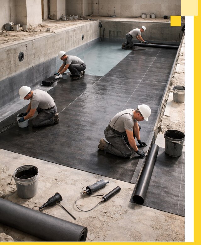 Профессиональная гидроизоляция бассейнов и чаш в Богородицке под ключ