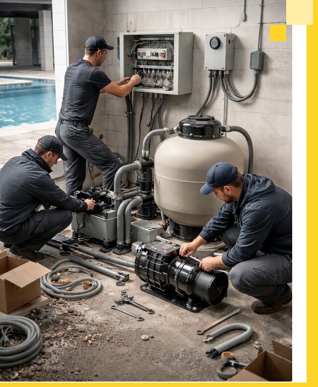 Профессиональный монтаж оборудования для бассейнов в Богородицке