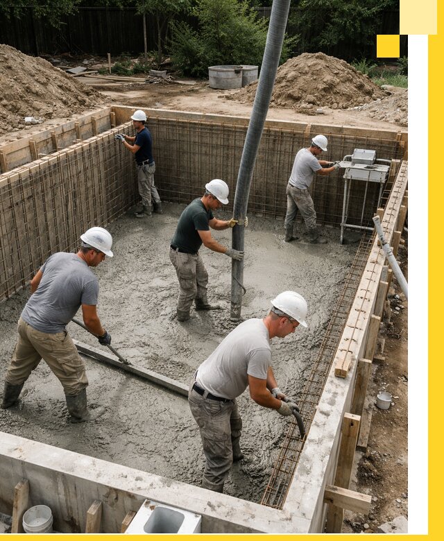 Строительство бетонных бассейнов под ключ в Богородицке