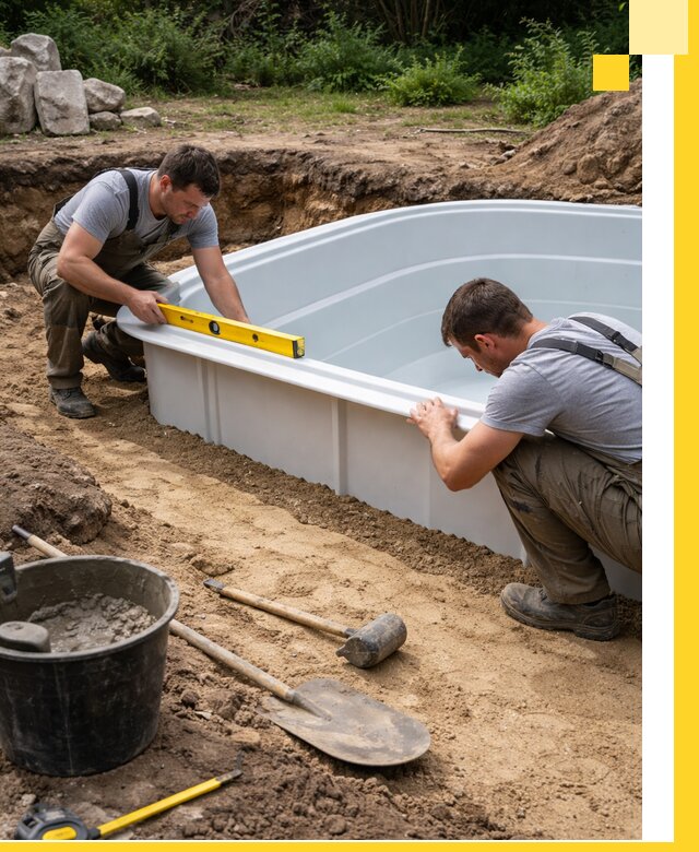 Производство и установка пластиковых бассейнов в Богородицке под ключ