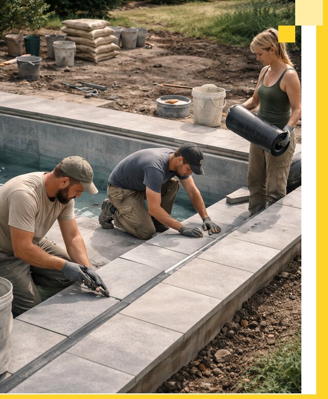 Строительство и монтаж уличных бассейнов под ключ в Богородицке