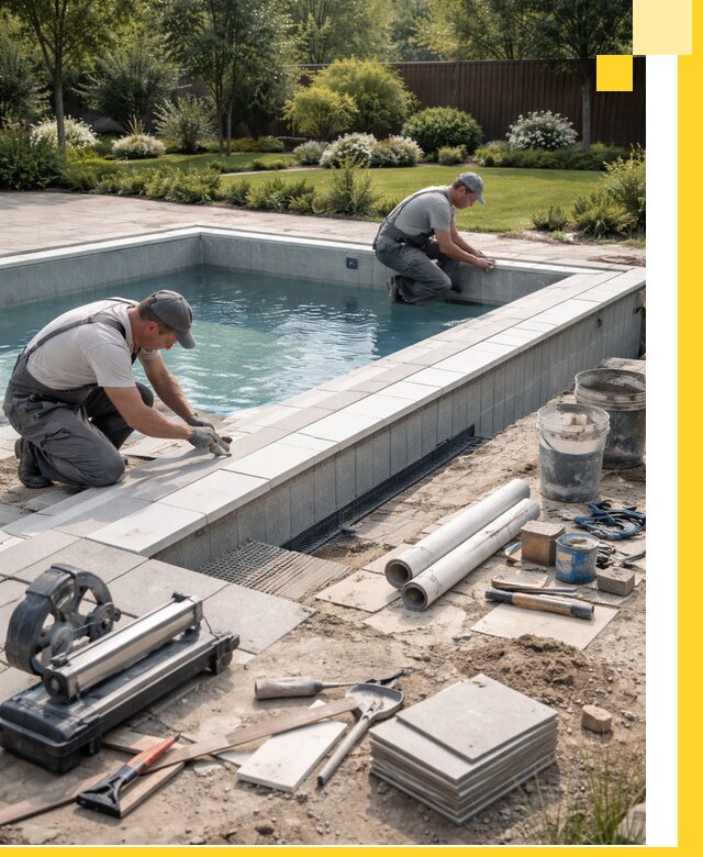 Строительство открытых бассейнов под ключ в Богородицке профессионально