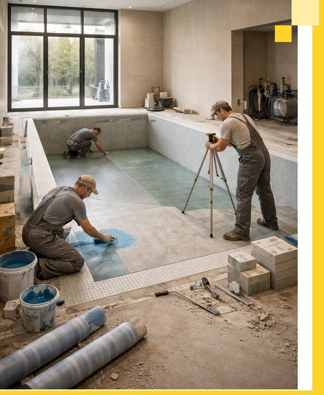 Проект и строительство закрытых бассейнов в Богородицке под ключ