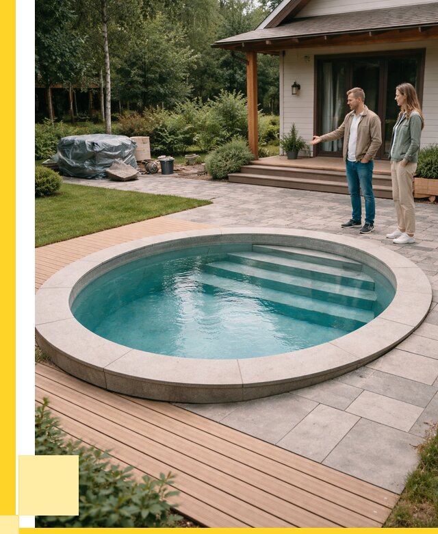 Бассейн на даче под ключ в Богородицке от 213720 р., ЭриданБгд