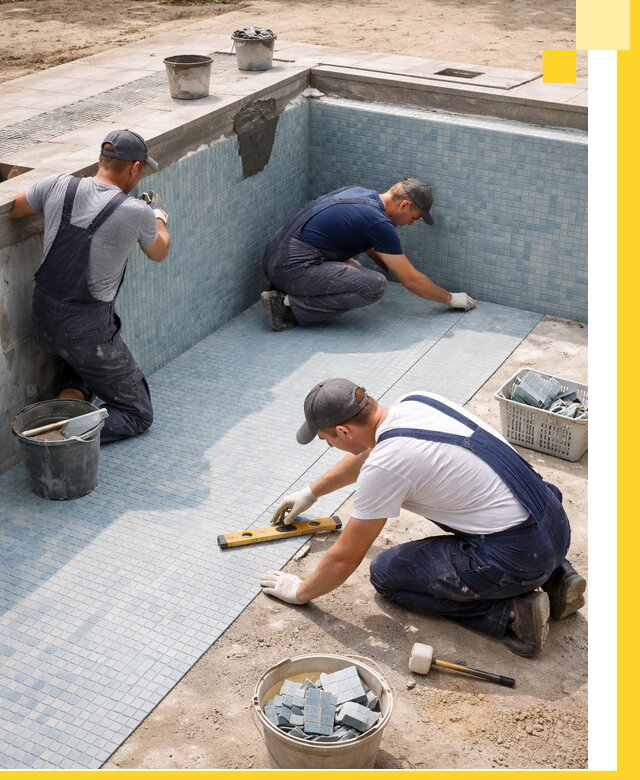 Укладка и установка плитки для бассейнов под ключ в Богородицке