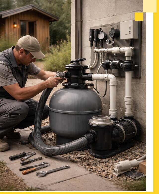 Продажа и монтаж фильтров и насосов для бассейнов в Богородицке