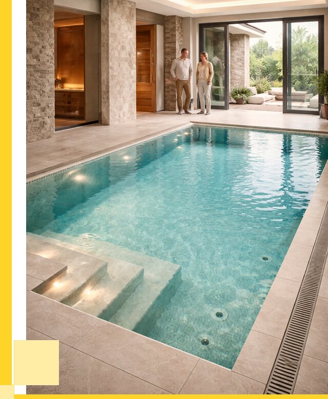 Бассейн во дворе в Богородицке: проект, отделка от 1282320 р. | ЭриданБгд