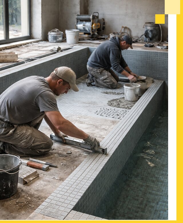 Строительство бассейна в частном доме в Богородицке под ключ