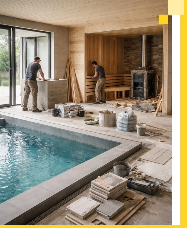 Проектирование и строительство бань с бассейном в Богородицке