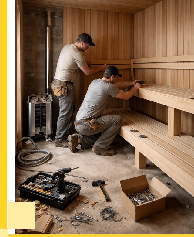 Монтаж саун под ключ в Богородицке от 128232 р. | ЭриданБгд