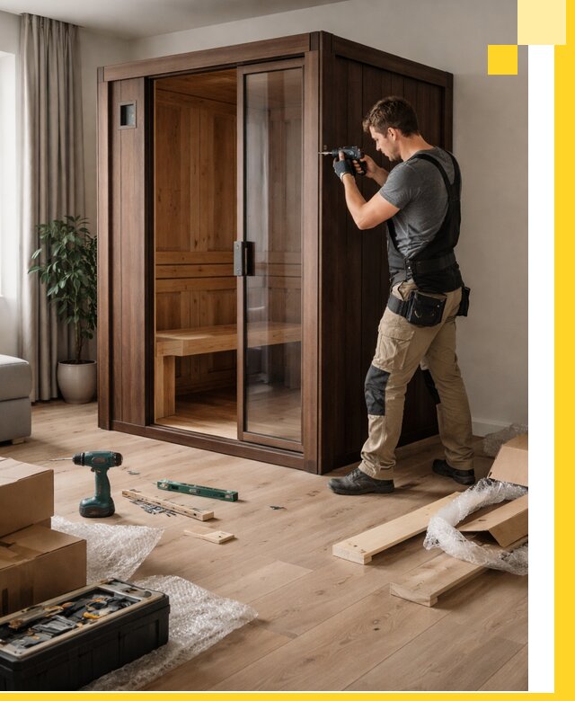 Установка и производство мини саун под ключ в Богородицке