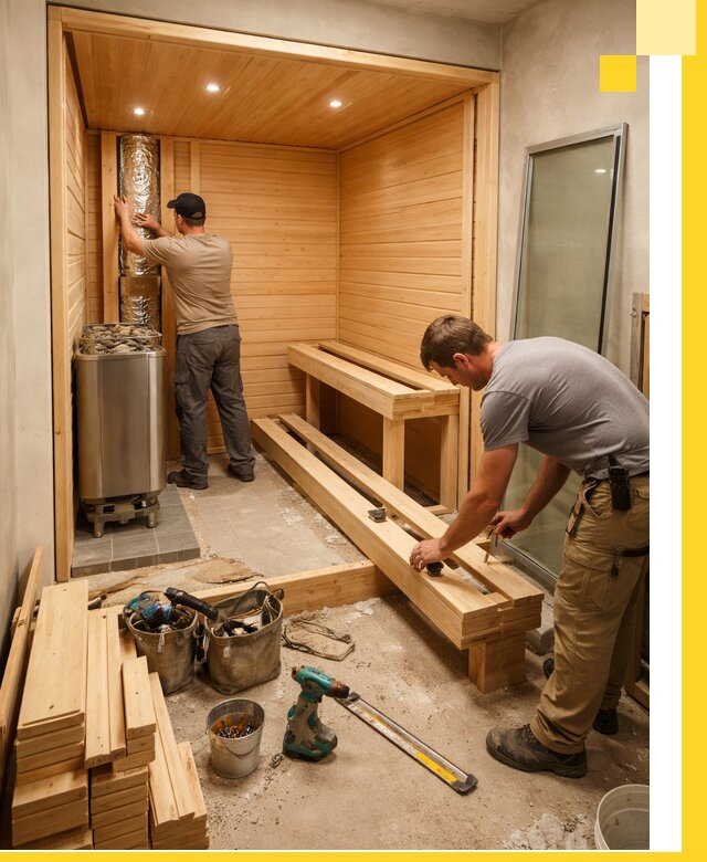 Проектирование и установка домашних саун под ключ в Богородицке