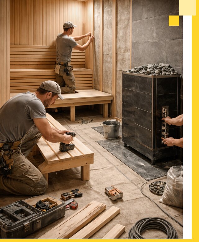 Дизайн и строительство интерьерных саун под ключ в Богородицке