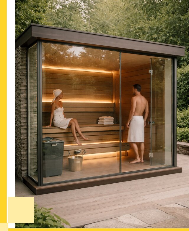 Сауна стеклянная и двери для сауны в Богородицке от 267150 р. | ЭриданБгд