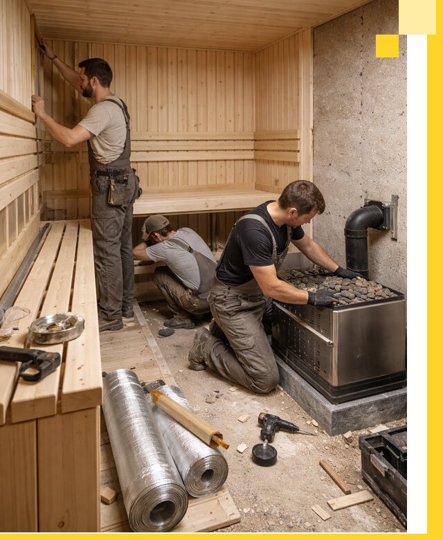 Индивидуальные сауны на заказ в Богородицке под ключ, проект и монтаж