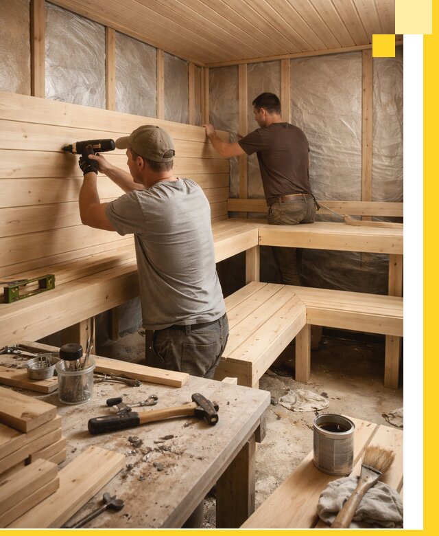 Профессиональная отделка бань и саун под ключ в Богородицке