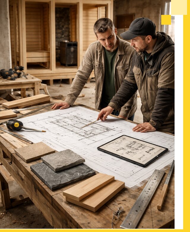 Проекты бань под ключ и планы строительства в Богородицке