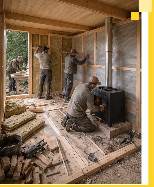 Профессиональный монтаж бань под ключ в Богородицке для дома