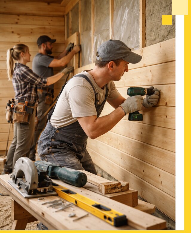 Обшивка бань под ключ в Богородицке: отделка стен и потолков