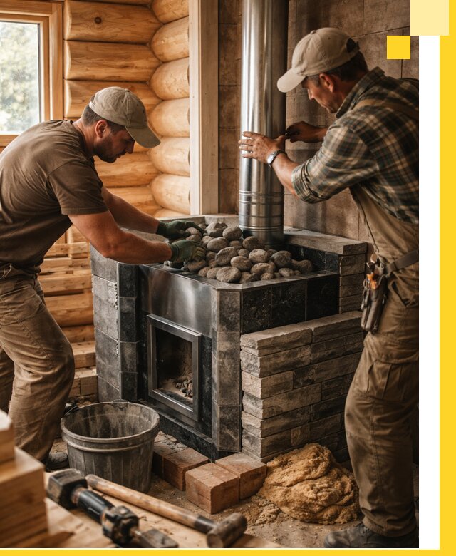 Строительство и отделка русских бань под ключ в Богородицке