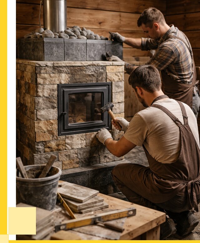 Облицовка банной печи в Богородицке от 16029 р. | ЭриданБгд