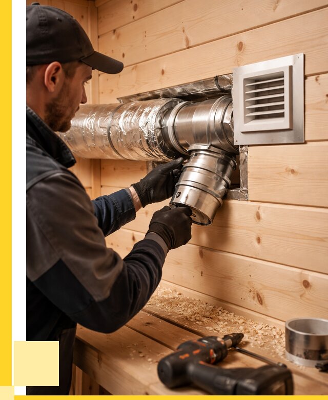 Монтаж вентиляции бани в Богородицке от 12823 р. | ЭриданБгд