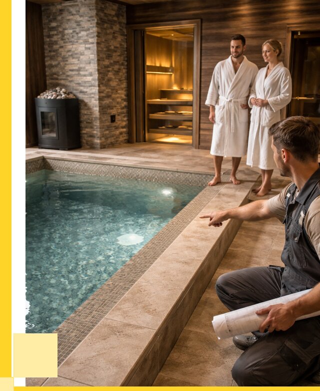 Проект бани с бассейном под ключ в Богородицке от 69459 р. | ЭриданБгд