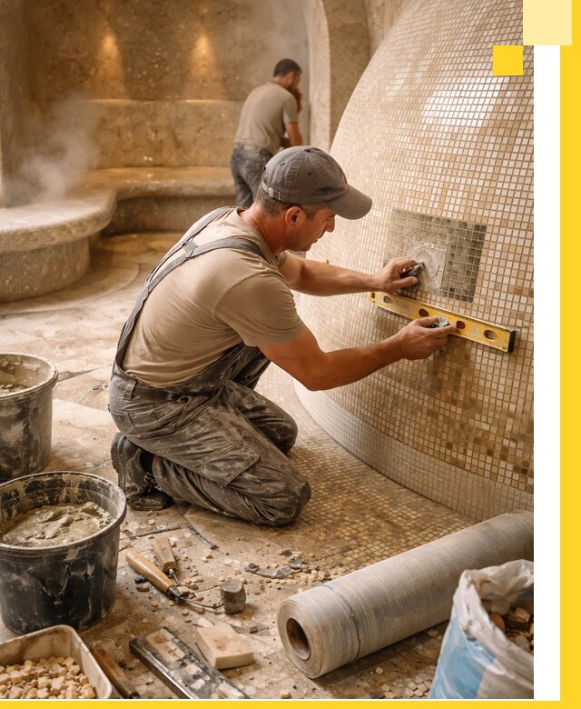 Хамам под ключ в Богородицке: проектирование, строительство, отделка