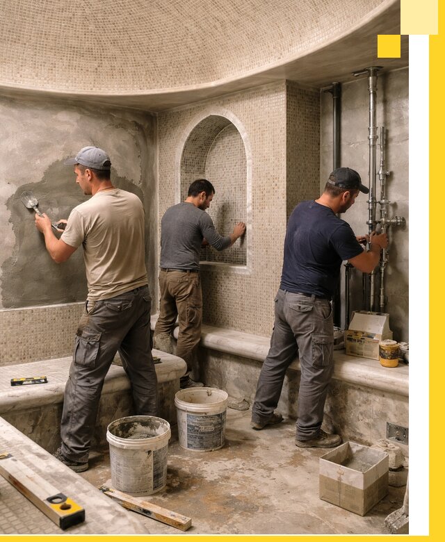 Профессиональный монтаж хамамов под ключ в Богородицке с гарантией