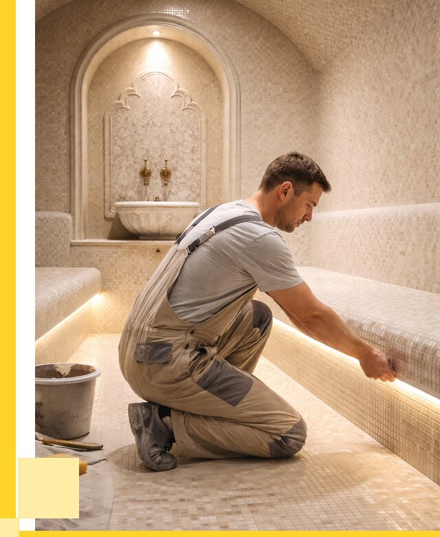 Отделка хамамов под ключ в Богородицке от 5877 р. | ЭриданБгд