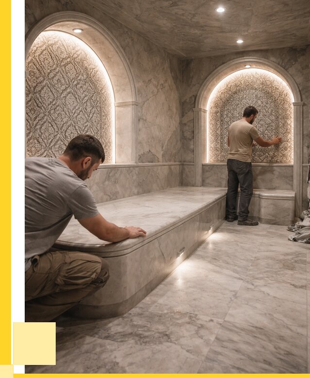 Турецкие бани под ключ в Богородицке от 267150 р. | ЭриданБгд